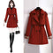 Abrigo Trench Corto de Algodón Forrado Estilo Coreano Oversize