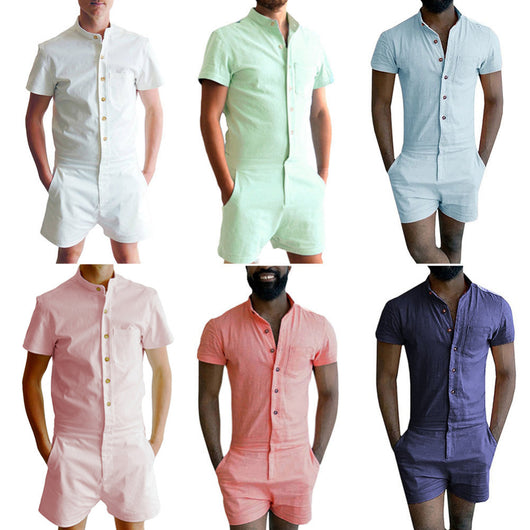 Mono Casual de Manga Corta Elástico para Hombre - Image 3