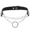 Personalized Punk Leather Collar Necklace Simple And Fashionable Negro A