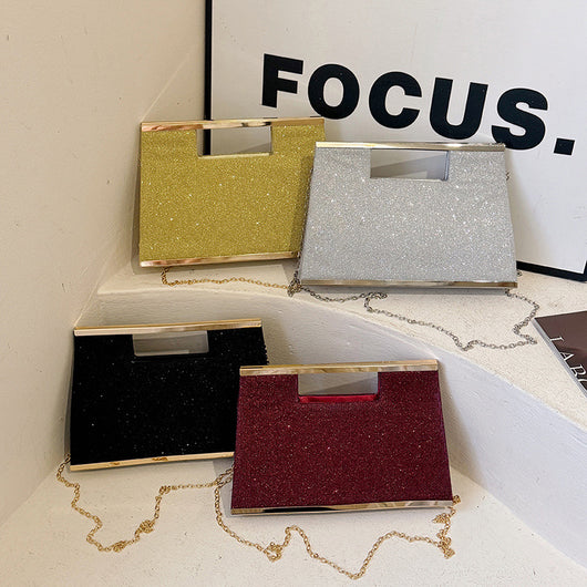 Bolso Mensajero Brillante para Mujer con Asa de Mano - Image 4