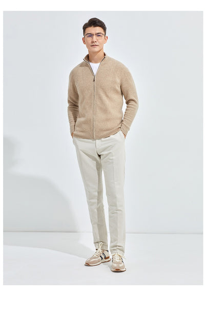 Cardigan de Cashmere Puro Grueso con Cierre - Elegancia Casual - Image 15