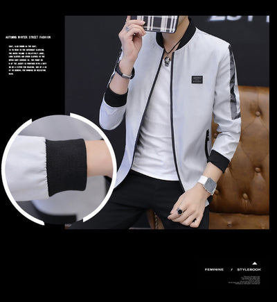 Abrigo Slim Cuello de Pie para Hombre - Elegancia Moderna - Image 6