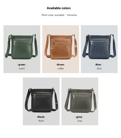 Bolso Mensajero de Cuero Genuino Primera Capa para Mamás Modernas - Image 16