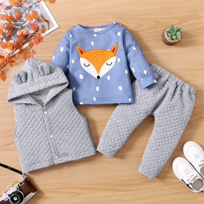 Conjunto de 3 Piezas Estampado para Bebé - Estilo Europeo y Americano - Image 7
