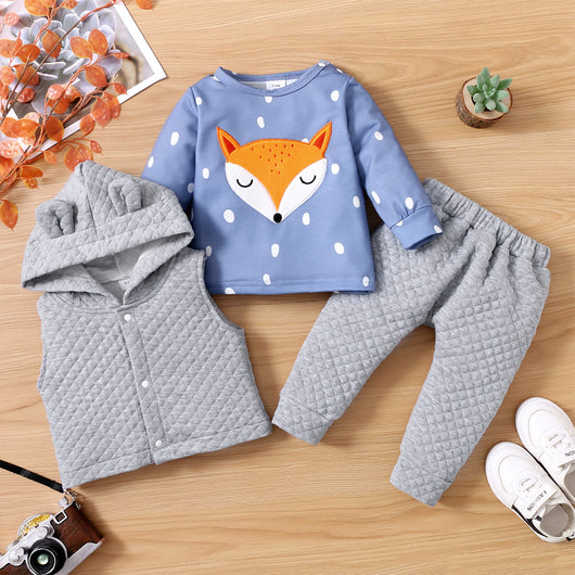 Conjunto de 3 Piezas Estampado para Bebé - Estilo Europeo y Americano - Image 7