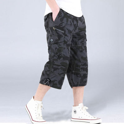 Shorts Casuales Holgados Multi Bolsillo para Hombre - Image 14
