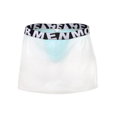 Pantalón Minifalda PVC Transparente para Hombre con Laterales Abiertos - Image 9