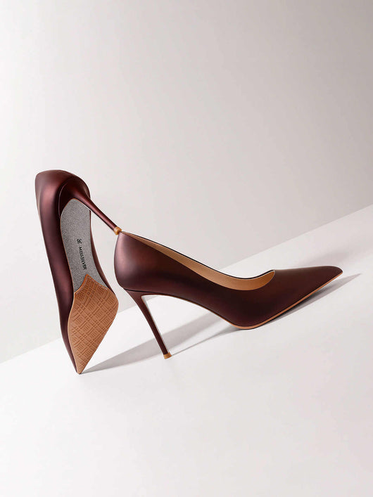 Tacones Altos Puntiagudos de Cuero para Mujer - Stiletto Elegante - Image 7