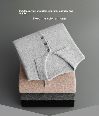 Suéter de Cachemira para Hombre con Cuello Solapa - Image 28