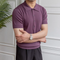 Polo Slim Fit de Manga Corta en Color Sólido
