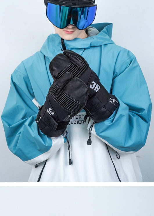 Guantes de Esquí Kevlar Tres Dedos Impermeables y Resistentes - Image 11