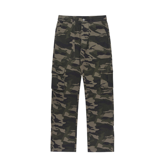 Pantalones Cargo Tácticos Camuflaje Multi-bolsillos para Hombre