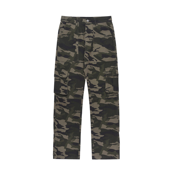 Pantalones Cargo Tácticos Camuflaje Multi-bolsillos para Hombre