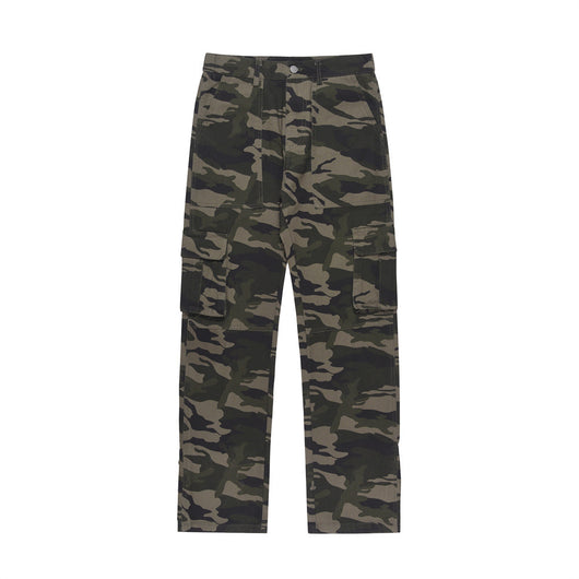Pantalones Cargo Tácticos Camuflaje Multi-bolsillos para Hombre
