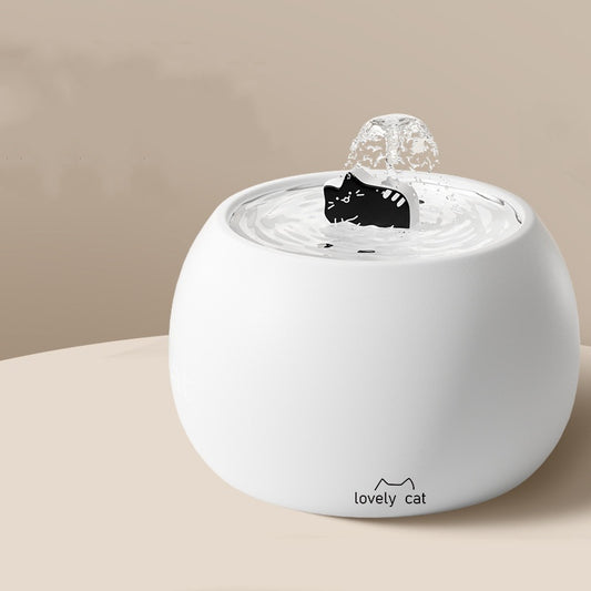 Fuente de Agua para Gatos con Diseño Cerámico Adorable
