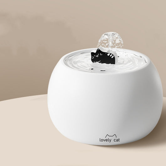 Fuente de Agua para Gatos con Diseño Cerámico Adorable