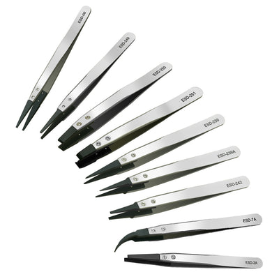 Pinzas de Precisión Antiestáticas con Punta Afilada y Borde Reforzado - Image 2