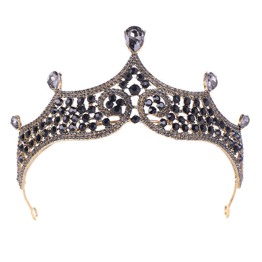 Corona Decorativa Barroca Negra Realeza Matrimonial - Image 7