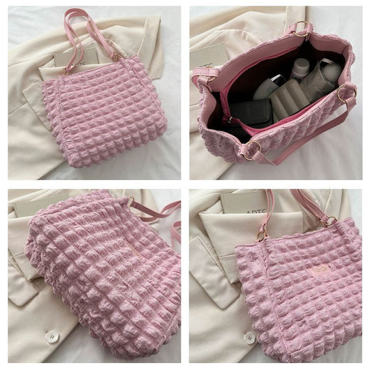 Bolso Tote Impermeable Acolchado para Mujer - Image 12