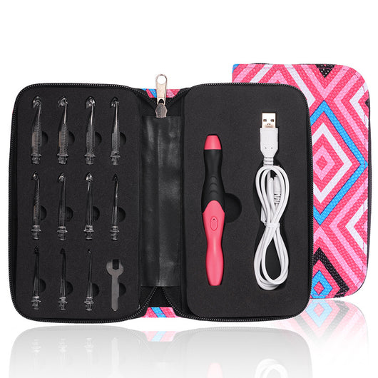 Gancho de Crochet LED Recargable con Agujas Intercambiables - Image 19