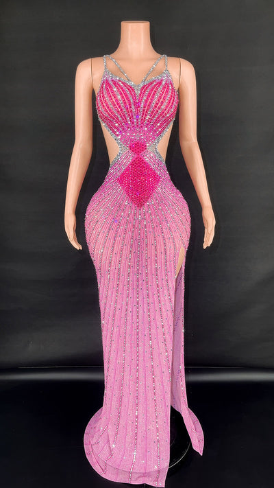 Vestido Bodycon Brillante sin Mangas con Cintura Ajustada para Fiesta y Presentaciones - Image 6