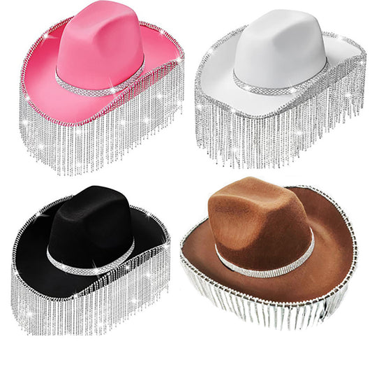 Sombrero Vaquero Denim con Cristales para Dama de Honor - Image 2