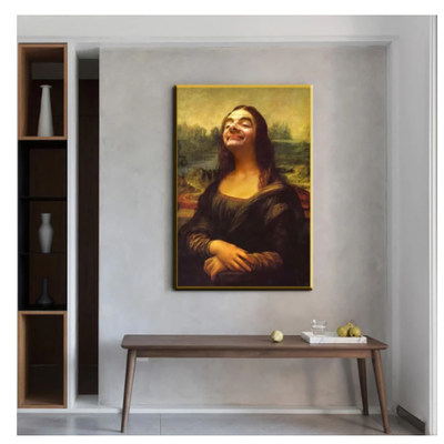 Cuadro Decorativo Mona Lisa Cómica para el Hogar - Image 12