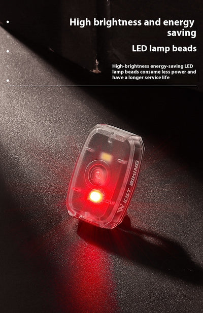 Luz Trasera Bicolor para Bicicleta - Faro de Advertencia Nocturno Compacto - Image 22