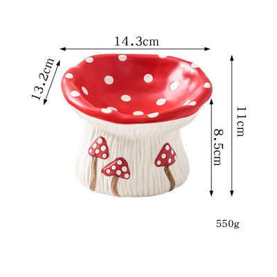 Comedero Elevado para Gatos y Perros con Diseño Decorativo de Seta - Image 3