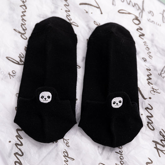 Calcetines de Algodón Bordados Transpirables para Hombre - Image 16