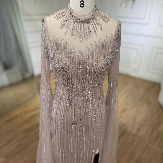 Vestido Elegante con Volantes en Mangas y Falda Tipo Cola de Pez - Image 12