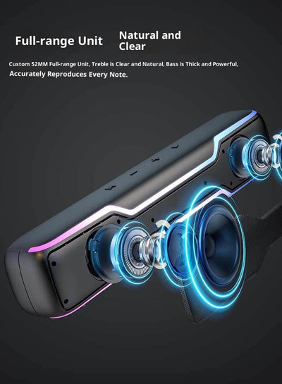 Parlante Bluetooth con Tira LED RGB y Lector de Tarjetas - Image 16