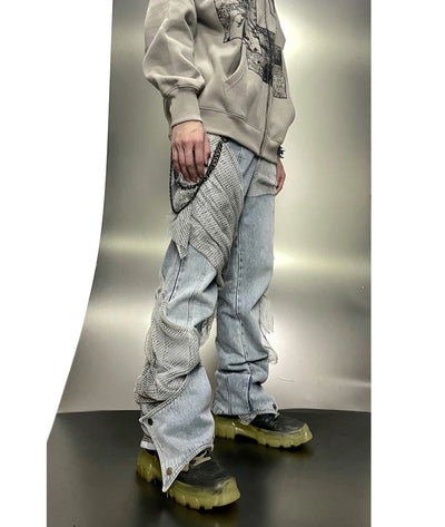 Pantalones Vaqueros Pareja Camuflaje Desértico con Efecto Desgastado - Image 11