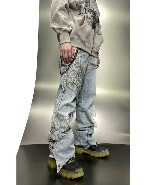 Pantalones Vaqueros Pareja Camuflaje Desértico con Efecto Desgastado - Image 11