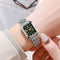 Reloj Cuadrado Elegante para Mujer con Cuarzo y Banda de Acero Inoxidable
