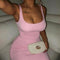 Vestido Chaleco Moderno Colores Pastel para Mujer - Diseño Europeo