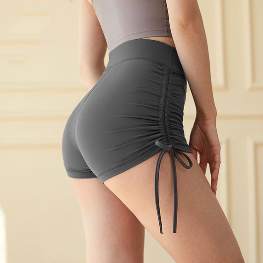 Short Deportivo Cintura Alta Ajustado con Compresión en Cadera - Image 5