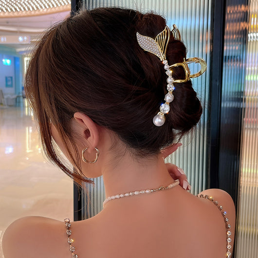Clip Tiburón Coreano de Elegancia Temperamental para Recogido de Cabello
