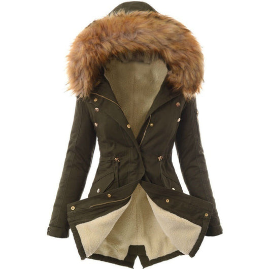 Chaqueta Acolchada Slim Fit con Capucha y Cierre - Abrigo Cálido para Mujer - Image 4