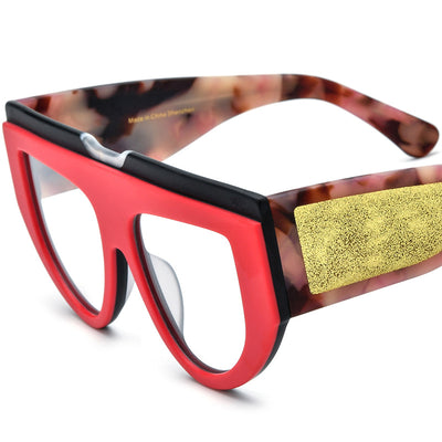 Lentes Gafas Ojo de Gato Patchwork Multicolor con Montura Mate - Image 9