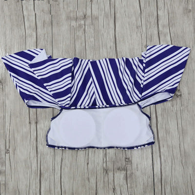 Bikini Hombro Descubierto con Volantes y Abertura Lateral - Image 9