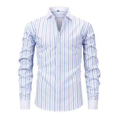 Camisa Ejecutiva de Manga Larga con Cuello Windsor, Stretch y Resistente a Arrugas - Image 10