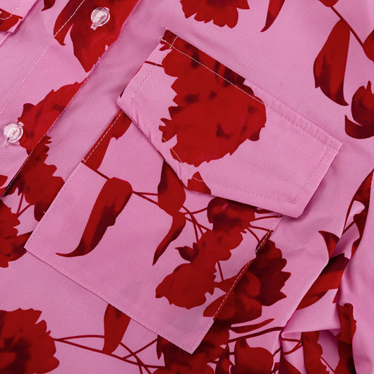 Conjunto Ejecutivo: Camisa Estampada con Falda de Cintura Alta y Abertura Lateral - Image 17