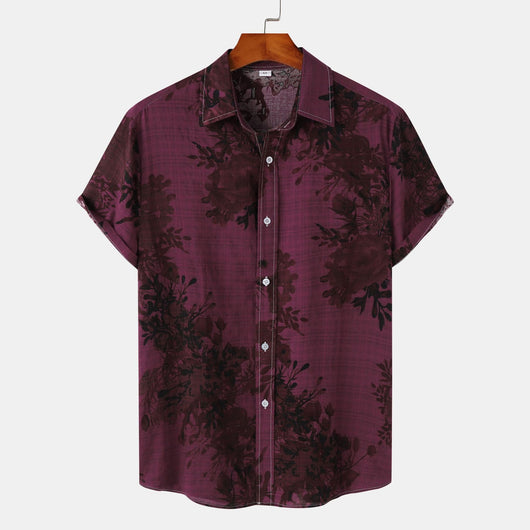 Camisa de Solapa Floral para Hombre - Image 6