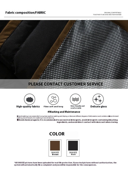 Chaqueta Acolchada de Trabajo Impermeable con Capucha y Múltiples Bolsillos - Image 12