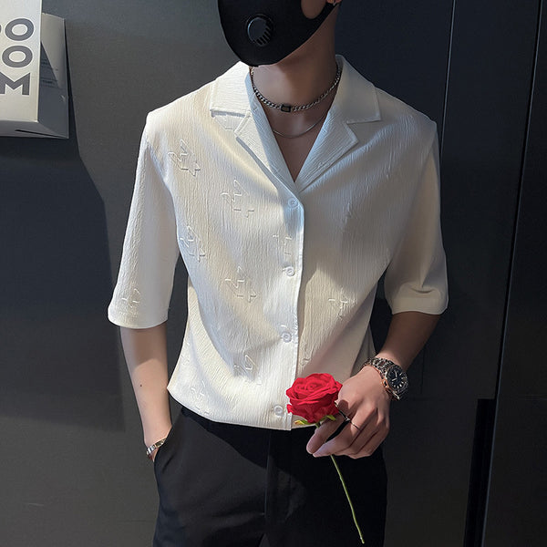 Camisa Casual de Seda de Hielo para Hombre