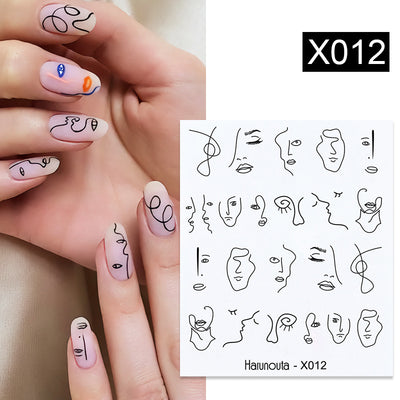 Stickers de Uñas Mariposas, Flores y Hojas - Diseños Artísticos - Image 3