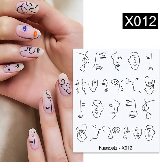 Stickers de Uñas Mariposas, Flores y Hojas - Diseños Artísticos - Image 3