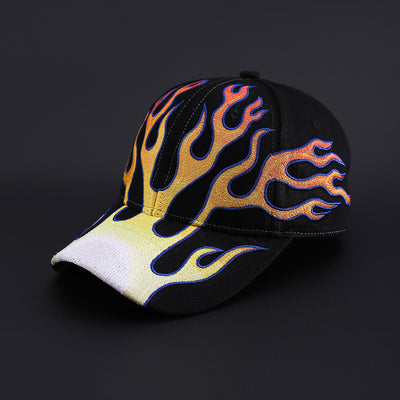 Gorra de Béisbol Hip-hop con Diseño de Llamas Personalizadas - Image 9