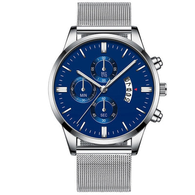 Reloj de Lujo para Hombre con Malla Metálica y Movimiento de Cuarzo - Image 14